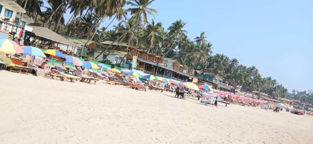 Busy Palolem in South Goa 